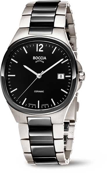 Orologio da uomo Boccia 3668-01 • Titanio puro ipoallergenico • Leggero e robusto
