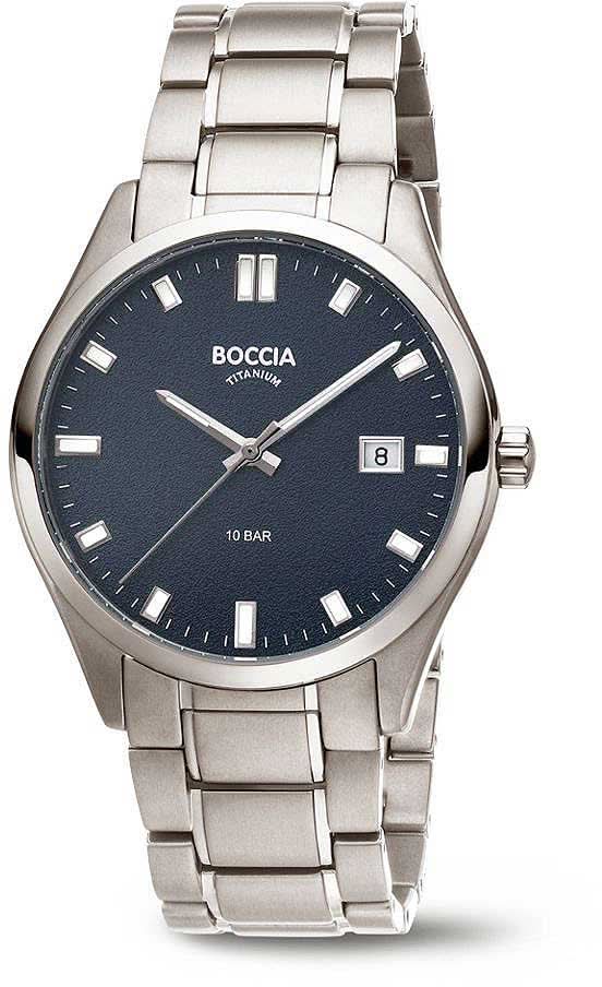 Orologio da uomo Boccia 3669-04 - Titanio puro - Vetro zaffiro
