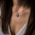 Collana con ciondolo in madreperla blu - Modello con anima in legno: Jewelry