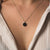 Collana da facciata con ciondolo angolare in marmo - Modello con anima in legno: Jewelry