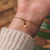 Bracciale da facciata con ciondolo angolare in legno - Modello con anima in legno: Jewelry