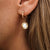 Orecchini Zendala con ciondolo rotondo - Nucleo in legno Modello: Jewelry