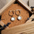 Orecchini Zendala con ciondolo rotondo - Nucleo in legno Modello: Jewelry