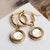 Orecchini Zendala con ciondolo rotondo - Nucleo in legno Modello: Jewelry