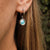 Orecchini a pendente Zendala con ciondolo rotondo - Anima in legno Modello: Jewelry