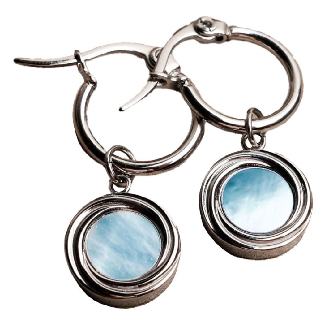 Orecchini a pendente Zendala con ciondolo rotondo - Anima in legno Modello: Jewelry