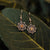 Orecchini Afonia Fiocco di Neve in Legno Anima in Legno Modello Jewelry
