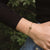Bracciale Opaco con Ciondolo Rotondo in Legno - Modello Nucleo in Legno: Jewelry