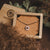 Collana a stencil con ciondolo rotondo - anima in legno Modello: Jewelry