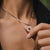 Collana a stencil con ciondolo rotondo - anima in legno Modello: Jewelry
