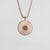 Collana a stencil con ciondolo rotondo - anima in legno Modello: Jewelry