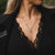 Collana a stencil con ciondolo rotondo - anima in legno Modello: Jewelry