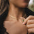 Collana a stencil con ciondolo rotondo - anima in legno Modello: Jewelry