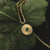 Collana a stencil con ciondolo rotondo - anima in legno Modello: Jewelry
