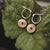Orecchini a cerchio con pendente rotondo - anima in legno Modello: Jewelry