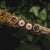 Orecchini a cerchio con pendente rotondo - anima in legno Modello: Jewelry