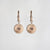 Orecchini a cerchio con pendente rotondo - anima in legno Modello: Jewelry