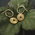Orecchini a perno Stencil con pendente rotondo - Holzkern Modello: Jewelry