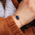 Bracciale a specchio con ciondolo ovale - anima in legno Modello: Jewelry