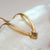 Collana Awakening (Marmo/Oro) Collana a serpente con ciondolo squadrato - Nucleo in legno Modello: Jewelry