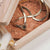 Collana Awakening (Marmo/Oro) Collana a serpente con ciondolo squadrato - Nucleo in legno Modello: Jewelry