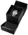 Swatch orologio da donna in confezione regalo nera aperta con cinturino in acciaio inossidabile argentato