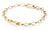 Bracciale con charm a maglie con link di collegamento, in argento, placcato oro - Thomas Sabo Modello: C1202-413-39-L15