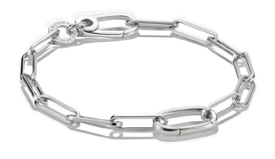 Bracciale con charm a maglie con link di collegamento, in argento - Thomas Sabo Modello: C1205-001-21-L15