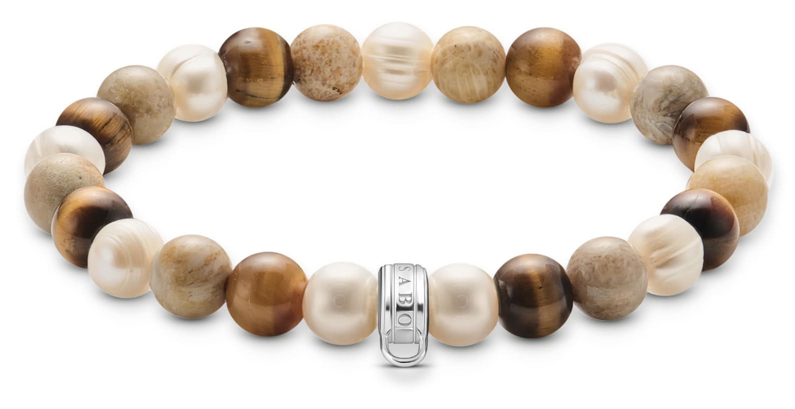 Bracciale Thomas Sabo con perle e pietre naturali in argento