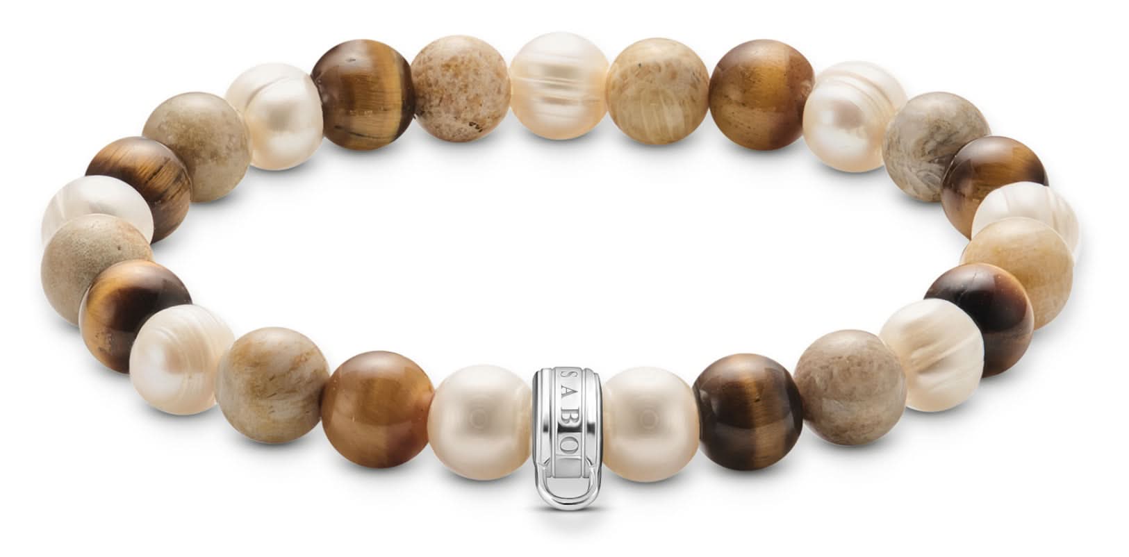 Bracciale Thomas Sabo con perle e pietre naturali in argento
