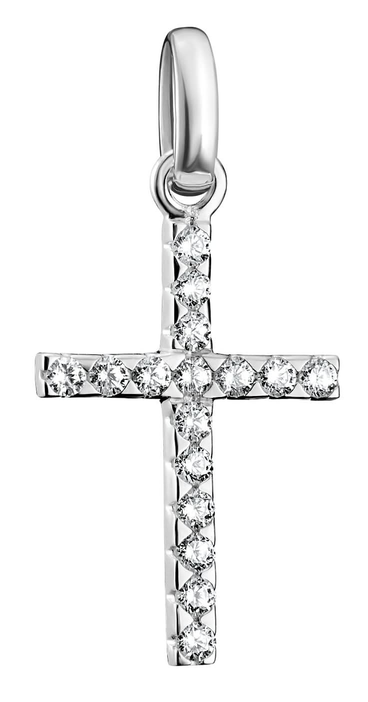 Ciondolo Charm Thomas Sabo Croce con Pietre Argento Connect