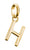 Charm pendente Thomas Sabo Lettera H Connect placcato oro