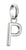 Thomas Sabo Charm Ciondolo Lettera P Connect Argento