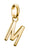 Thomas Sabo Charm Pendente Lettera M Connect Placcato Oro
