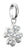 Ciondolo Thomas Sabo Quadrifoglio Portafortuna con Pietre Connect Argento