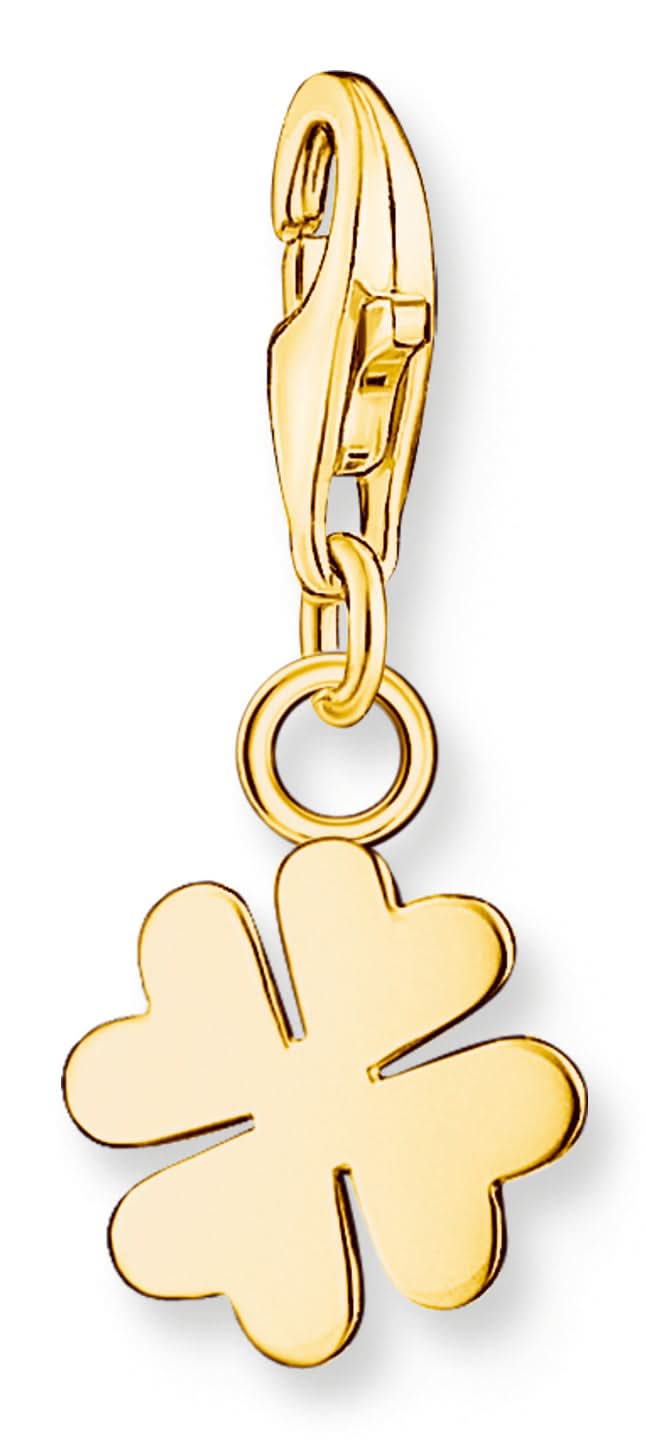 Charm pendente Thomas Sabo quadrifoglio placcato oro