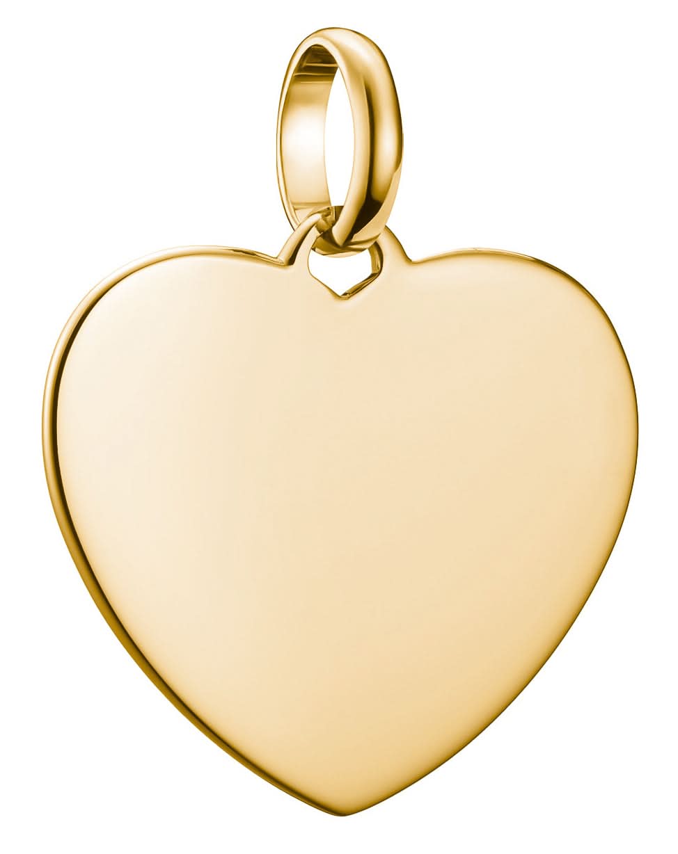 Ciondolo Charm Thomas Sabo Cuore Grande Connect placcato oro