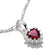 Thomas Sabo Charm Ciondolo True Romance Cuore Rosso Argento Connect