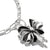 Thomas Sabo Charm Pendente Fiocco Nero Connect in Argento