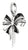 Thomas Sabo Charm Pendente Fiocco Nero Connect in Argento