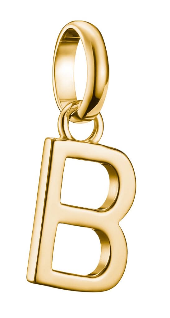 Charm pendente Thomas Sabo Lettera B Connect placcato oro