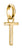 Thomas Sabo Charm Ciondolo Lettera T Connect placcato oro