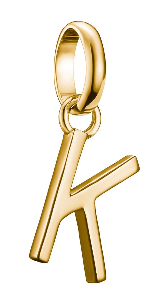 Thomas Sabo Charm Pendente Lettera K Connect Placcato Oro