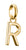 Charm pendente Thomas Sabo Lettera R Connect placcato oro