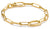 Bracciale Thomas Sabo Paperclip con maglia di collegamento placcata oro