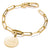 Bracciale Thomas Sabo Paperclip con maglia di collegamento placcata oro