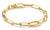 Bracciale Thomas Sabo Paperclip con maglia di collegamento placcata oro