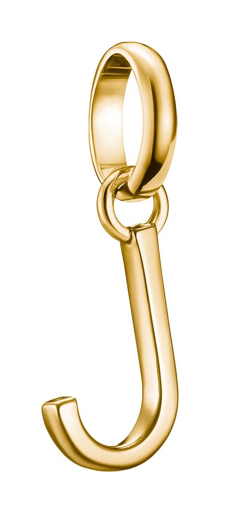 Thomas Sabo Charm Ciondolo Lettera J Connect placcato oro