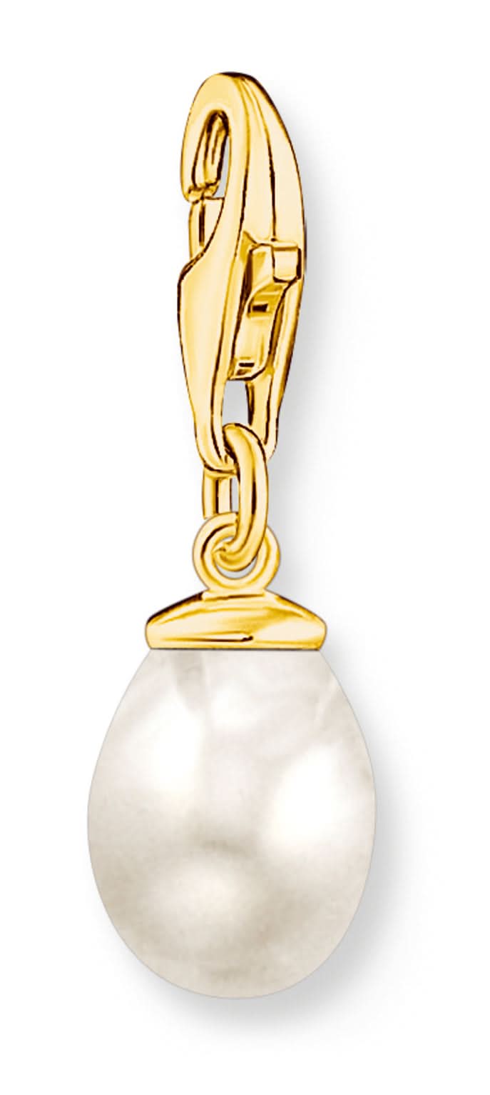 Ciondolo charm perla bianca placcato oro - Thomas Sabo Modello: 1996-430-14