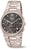 Orologio da donna con bracciale in metallo color argento e quadrante nero con sotto-quadranti cronografo